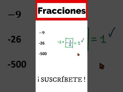 ✅👉Inverso multiplicativo de un numero negativo