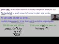 Exploring Sales Tax, Tips, and Discounts
