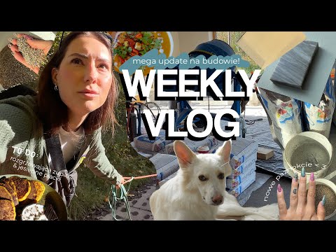 WEEKLY VLOG 🏠// dzieje się na budowie / wąsate życie / powrót do sportu / Tadzik update🐾/ dynia 🥘