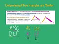 Identifying Corresponding Parts in Similar Figures