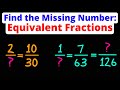 Finding Missing Numerators and Denominators