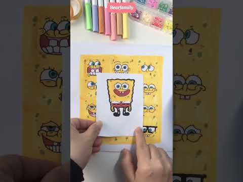Hi?#shorts #draw #spongebob #satisfying #funny