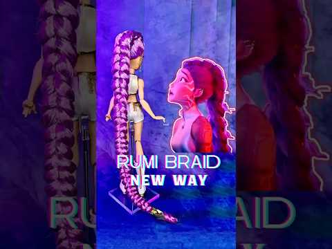 How I did Rumí’s Longest Braid EVER 🔥 K-pop Demon Hunters Doll Hair TRANSFORMATION