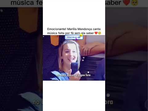Emocionante! Marília canta música feita por fã sem ela saber🥹 ô saudades! #mariliamendonça #fy