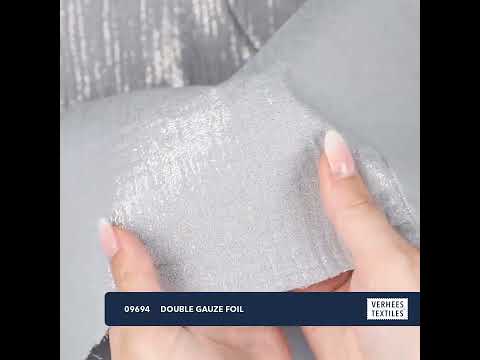 DOUBLE GAUZE FOIL GREY (youtube video preview)
