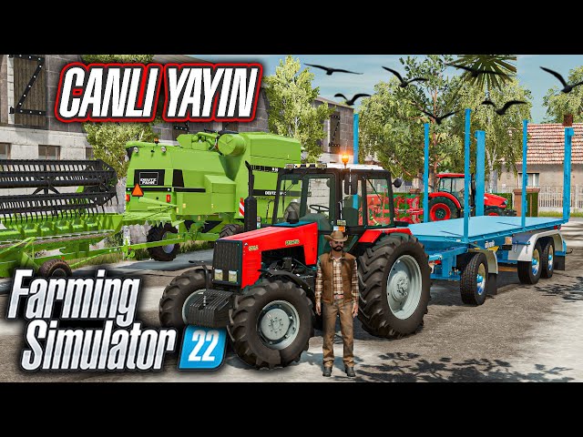 2 KİŞİ AĞAÇ KESİYORUZ ÇİFTLİĞE BAKIYORUZ - Wosnice MAP | FS22 CANLI YAYIN