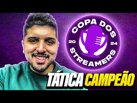 MINHA TÁTICA PERSONALIZADA CAMPEÃO DA COPA DOS STREAMERS! EA FC 24