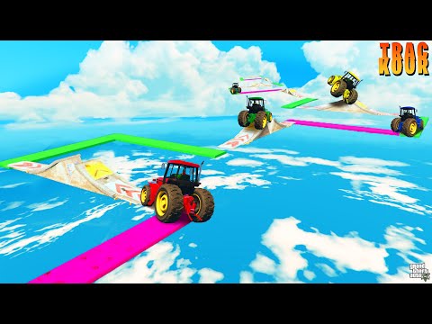 GTA 5 (हिंदी): Tracter Parkour In GTA 5 110.110% Fail in This | Funny Moment GTA