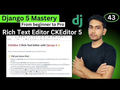 Integrate CKEditor 5 with Django 5 Rich Text Editor