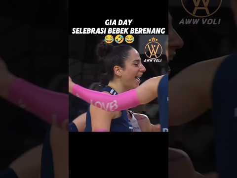 Ace Gia selebrasinya gemes banget 😂 #volleyball #giovanna #megawatihangestri #funnymoments