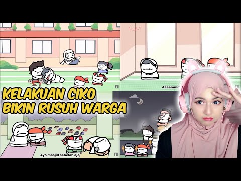 REACTION CICONIMATION SEKOLAH HOROR,TIPE TIPE ORANG MALAM TAKBIRAN