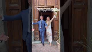 Our Stunning Civil Ceremony in Umbria Italy #justmarried #umbria #italianwedding #civilwedding