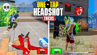 OneTap Headshot Trick in Free Fire 🧠🔫 | Secret Tips to Get Red Number Every Time 🎯| Free Fire Tricks