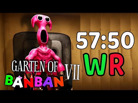 Garten of Banban 7 - World Record SPEEDRUN (FULL GAME Walkthrough) NO DEATHS