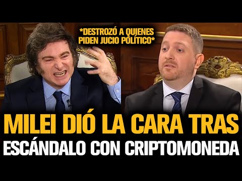 MILEI DIÓ LA CARA TRAS EL ESCÁNDALO CON LA CRIPTOMONEDA