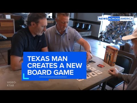 YouTube video thumbnail: Texas man Creates a new Board Game
