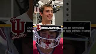 Josh Hoover’s bloody nose had the Indiana sideline impressed 😭 #indiana #cfb
