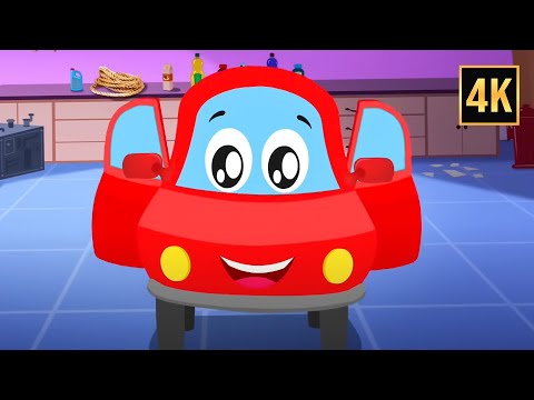 Let's Learn About Cars with Body Part + More Vehicle Videos for Kids