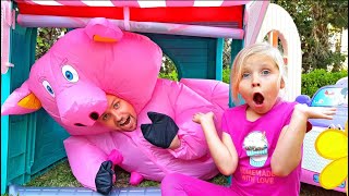 Alice and the Three Little Pigs 🐷✨ Fun Learning Story for Kids | Educational Cartoon Video