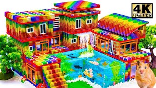 DIY _ How To Make Rainbow FUN Cloud & Sun Villa Has Magic Rooftop And Water Slide To Swimming Pool