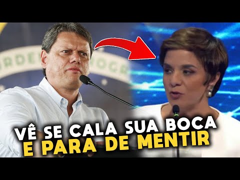 Vera Magalhães nunca mais vai querer MEXER com Tarcísio Depois que levou essa LAPADA AO VIVO