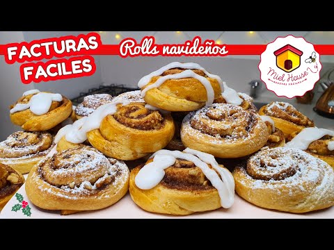 ROLLS FACILES SUPER ESPONJOSOS con un toque navideño