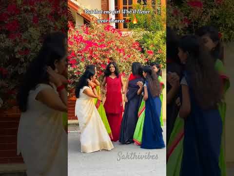That one girl who'll never wear a saree | insta id : mysore_homiess| #students #collegelife #saree