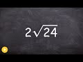 Simplifying Radical Expressions and Square Numbers