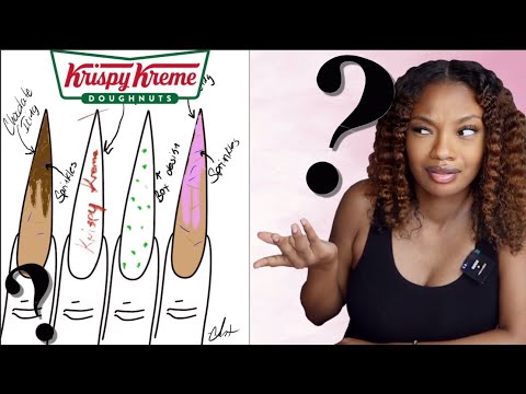 HUSBAND DRAWS MY KRISPY KREME NAILS