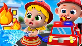Wheels on the Fire Truck | Fire Truck Song & Nursery Rhymes