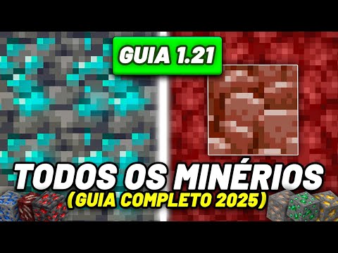 Como Achar Diamante, Netherite e Todos os Minérios no Minecraft 1.21 (GUIA COMPLETO 2025)