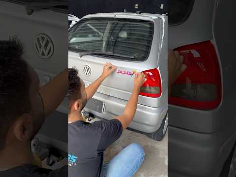 Parte 7 | Colocando os emblemas do Gol Atlanta😍 #foryou #compraevenda #higienização #transformacao