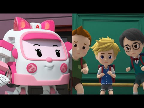 Sécurité des Ascenseurs│Meilleur Sain et sauf avec Ambre🚑│Dessin Animé│Robocar POLI télé