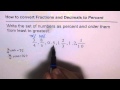 Percent Conversions and Comparisons