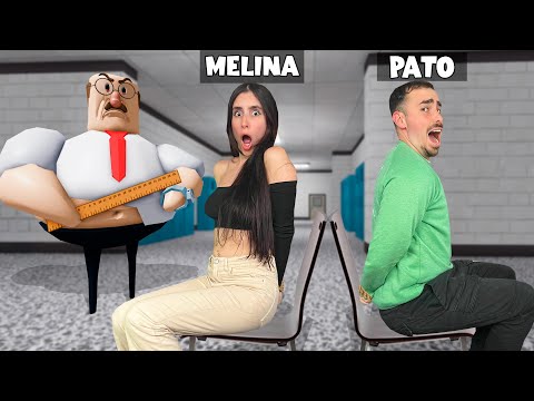 ¿Podrán Melina y Pato Loco ESCAPAR del PROFESOR MALVADO en ROBLOX?