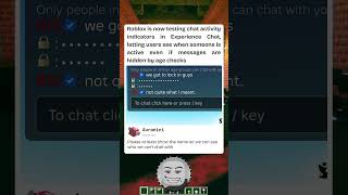 Roblox launches chat activity indicators to bridge the gap between age groups #roblox