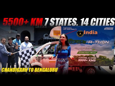 Mahindra Jeeto Strong CNG | 5500+ KM Drive to Break India Record! 🚛🔥