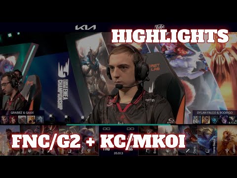 FNC vs G2 + KC vs MKOI - All Games | Round 2 LEC Winter 2025 Playoffs Full Day