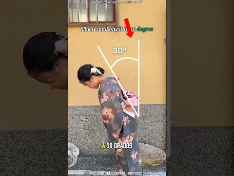 Así es como los japoneses expresan su respeto ❤️ #shorts