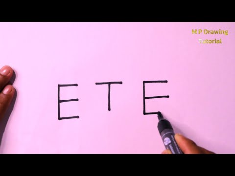 Car Drawing By E T E | Learn How To Draw A Police Car With Letters | Step By Step Easy