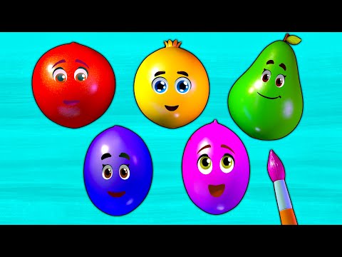 Learn Colors & Stay Healthy! Fun Finger Family & Fruit Song | Panda Bo Kids Rhymes