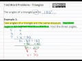 Triangle Angle Relationships and Measures