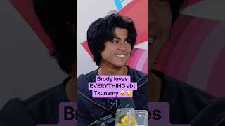 Brody loves EVERYTHING abt Txunamy 🥲🥲🥹🥹 #brodeez #txunamy