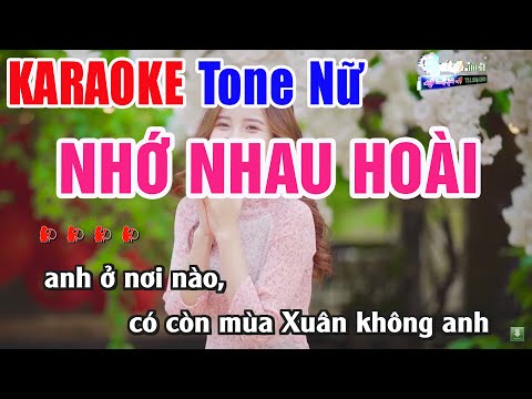 Nhớ Nhau Hoài KARAOKE Tone Nữ Style Rumba Ngân Ngân | Nhạc Sống Thanh Ngân