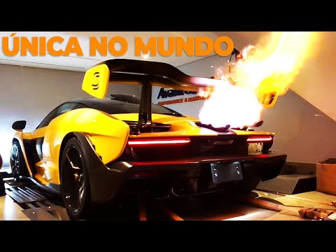 Única McLaren Senna DO MUNDO com um escapamento brasileiro Secret Weapon.