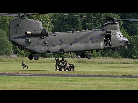 RAF Chinook Demonstration Team at Cosford Airshow