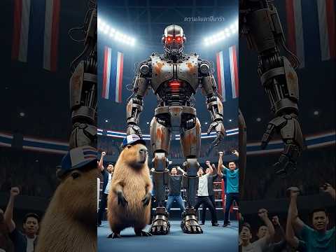 เธอพังหุ่นยนต์ของคาปิบาร่า😭✌🏻#viral