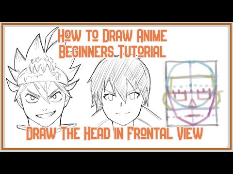 How To Draw Anime Beginners Tutorial - Drawing the...