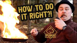How to Light the Perfect Fire: PUMA Phoenix Bowie Knife & Wild West Cooking - Fire Starting Tips