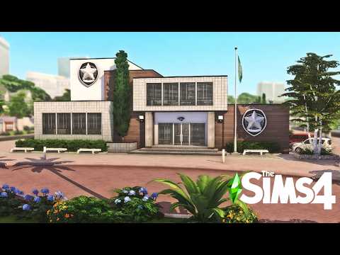 Willow Creek Modern Police Station | The Sims 4 Stop Motion | No CC